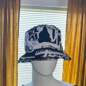 Cookies Black & White Graphic Bucket Hat - S/M